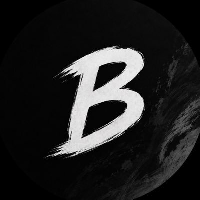 Byte's icon: a white brush-stroke B on black